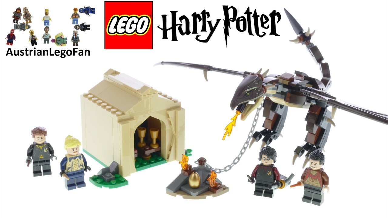 Quejar Persona responsable Permeabilidad Lego Harry Potter 75946 Hungarian Horntail Triwizard Challenge - Lego Speed  Build Review - YouTube