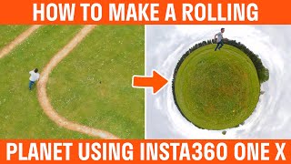 How To Make A Rolling Tiny Planet Video Insta360 ONE X Tutorial screenshot 4