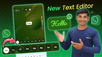 WhatsApp New Text Editor Update 2023 | WhatsApp Status Text Editor New Interface