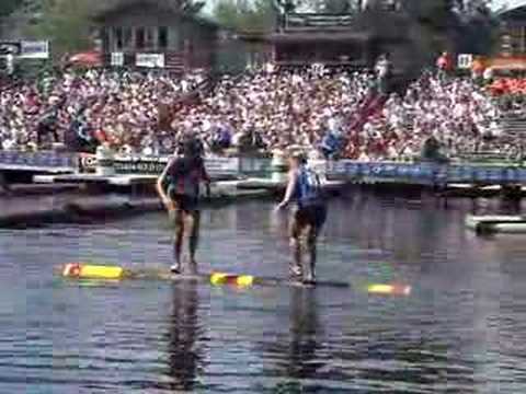 Lumberjack World Championships - log rolling finals