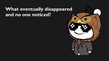 What eventually disappeared and no one noticed?