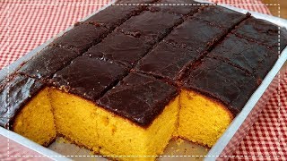 BOLO DE CENOURA FOFINHO E COM CASQUINHA DE CHOCOLATE