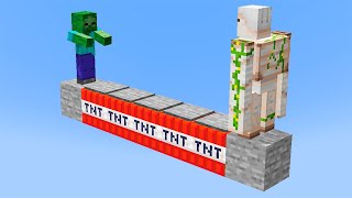 Golem IQ test in Minecraft