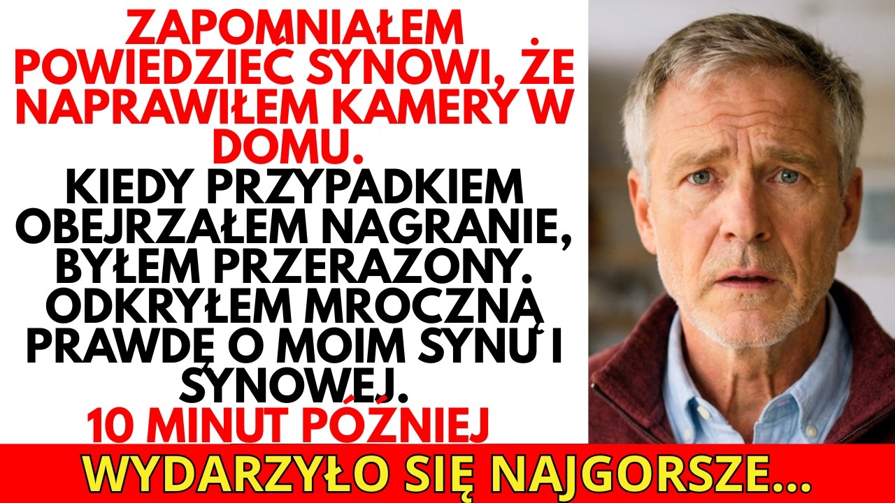 Zapomniałem powiedzieć synowi, że KAMERY ZNOWU DZIAŁAJĄ. Kiedy obejrzałem nagranie — byłem W SZOKU.