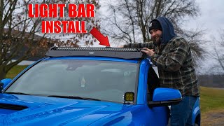 Installing A Light Bar On My Tacoma Roof Rack