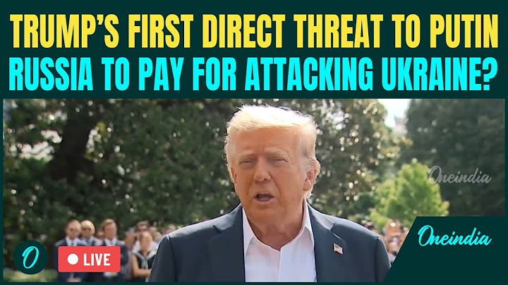 LIVE: Trump Drops First Direct Threat to Putin: 'Russia Will Pay' for DEATHS in Ukraine |Trump LIVE