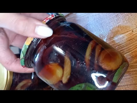 Ленивые маринованные сливы