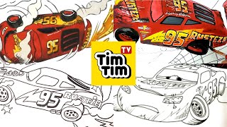 Compilation Lightning McQueen Crash. CARS 3 Drawing and Coloring Pages | Tim Tim TV