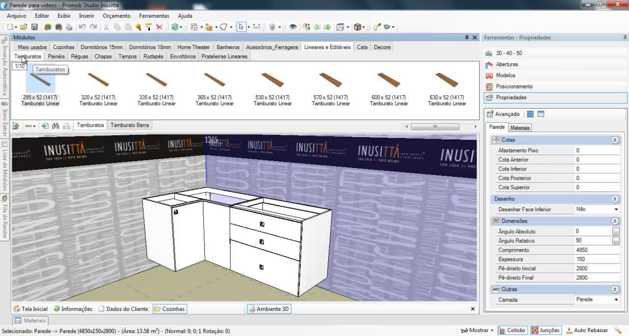 Layout Promob Studio INUSITTÁ - YouTube