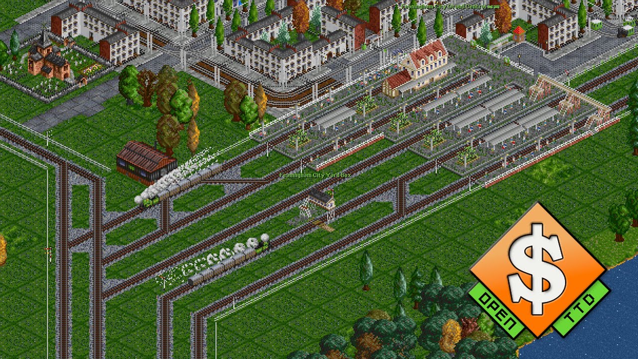 Ttd value 70. OPENTTD. OPENTTD Station. OPENTTD big Station. Transport Tycoon Deluxe 2020.