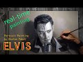 Elvis Presley Portrait Painting | real time