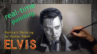 Elvis Presley Portrait Painting | real time