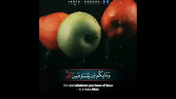 وما بكم من نعمة فمن الله | القارئ عبدالرحمن مسعد