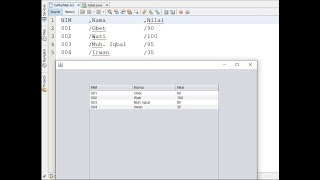 Details Java Swing - Menampilkan Isi Text dari Notepad ke Jtabel News