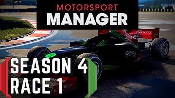 Motorsport Manager PC Career Mode Season 4 Race 1