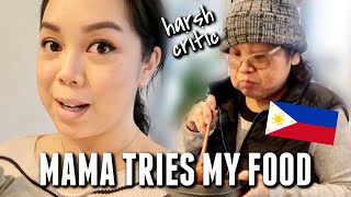 Filipino Mom tries my Filipino Cooking 😳 - itsjudyslife