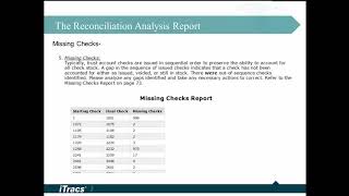 Reconciliation Analysis Report