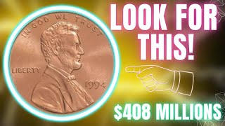 WORTH $408 MILLION!? 1994 Lincoln Penny SHOCKS Collectors | Most Valuable & Beautiful Pennies Ever!