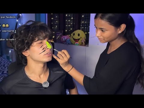 🔴 She Drew Whatever Chat Wanted on My Face 😭