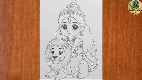 Maa durga drawing I devi drawing easy l maa durga pencil drawing easy I chitra