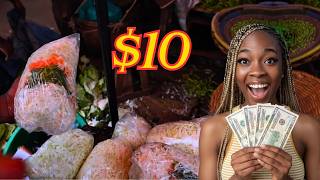 Travel vlog - $10 Challenge at Owino Market, Kampala 🇺🇬 | Buying Nigerian Stew Ingredients in Uganda