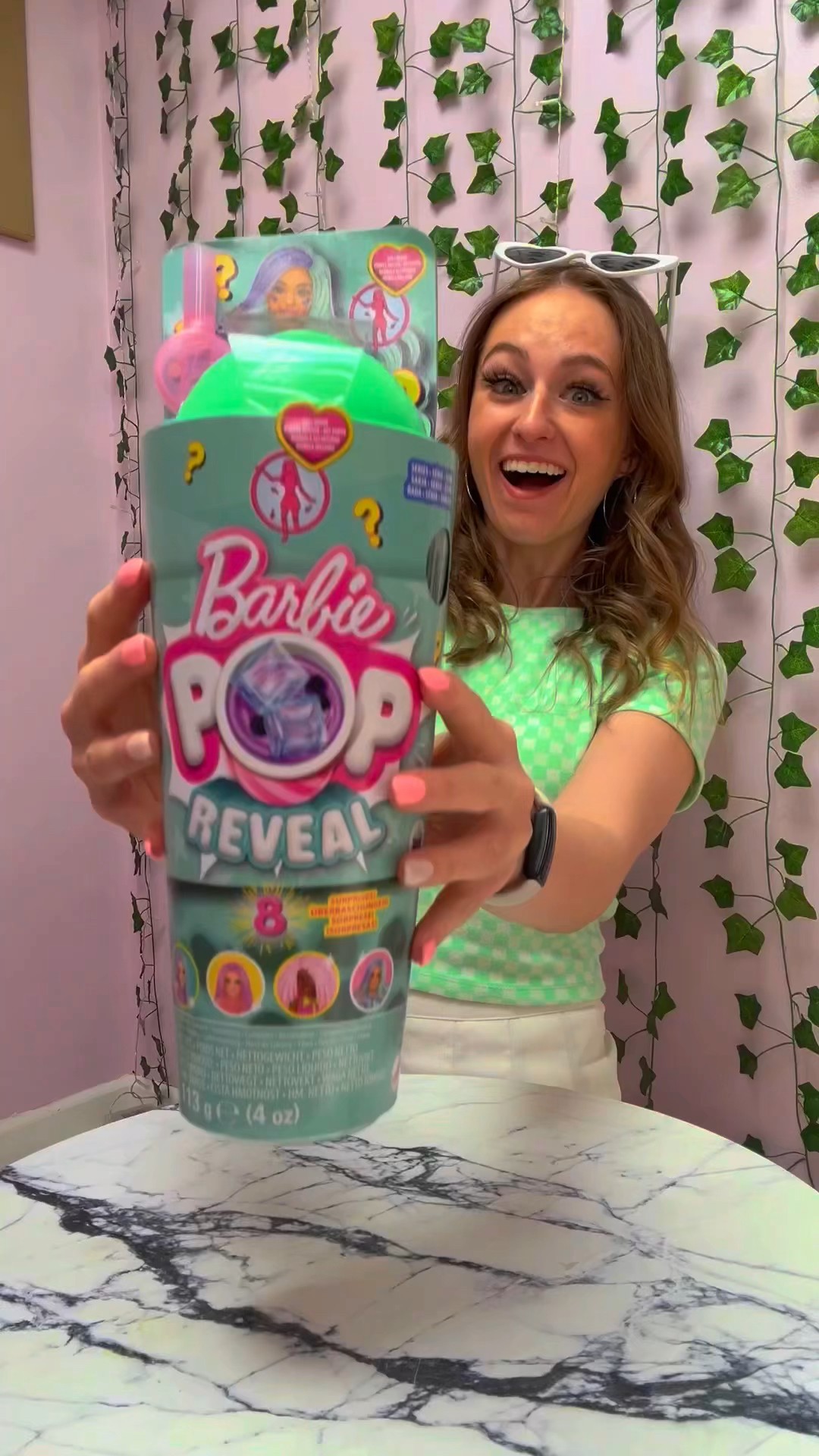 [ASMR] UNBOXING A MYSTERY *BOBA* BARBIE POP REVEAL IN MINT GREEN!!??✨? (8+ SURPRISES!!?⁉️) #Shorts