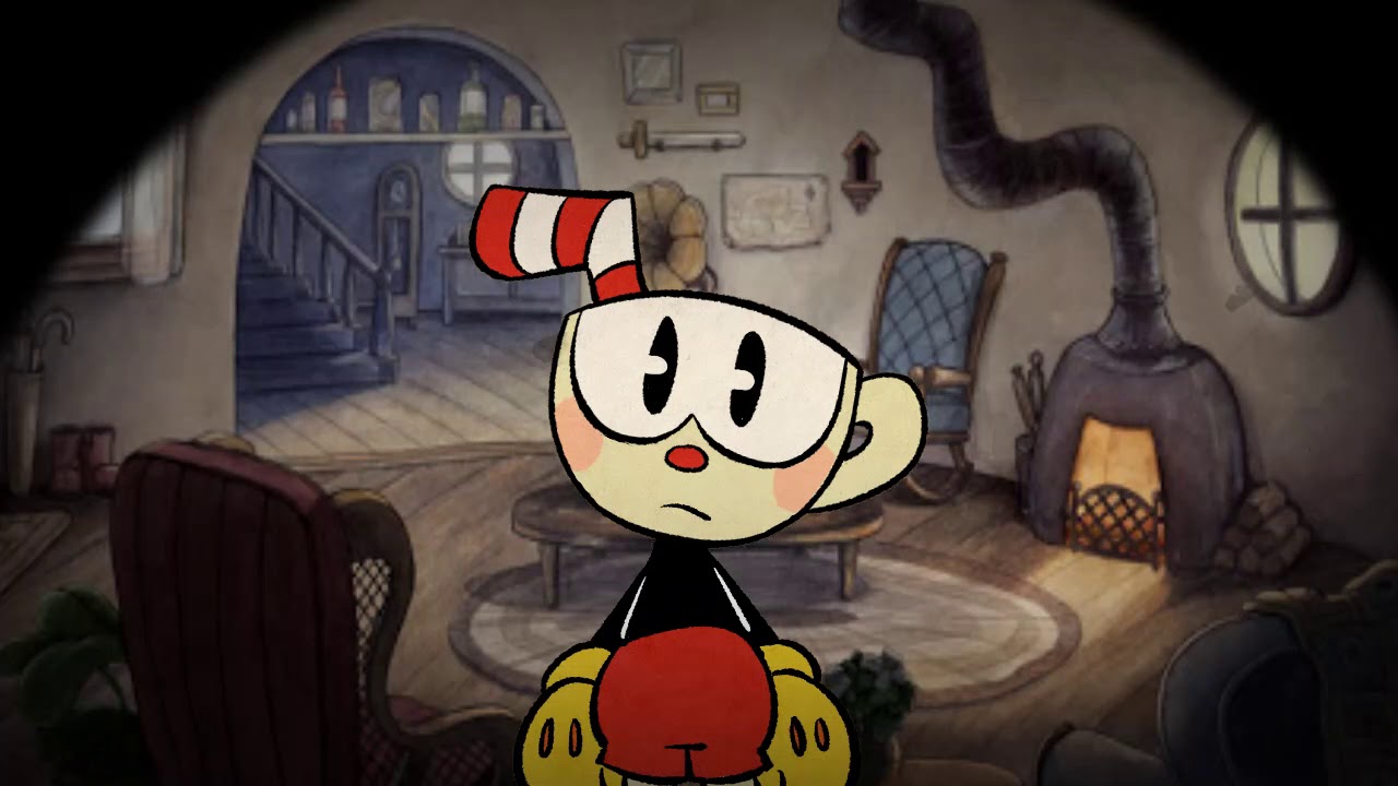 CUPHEAD TOOK OVER THE GAME? (Visual novel parody) | Cuphead Glitch AU