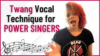 Twang Vocal Technique for Power Singers\/Rock Singers\/Distortion Preparation