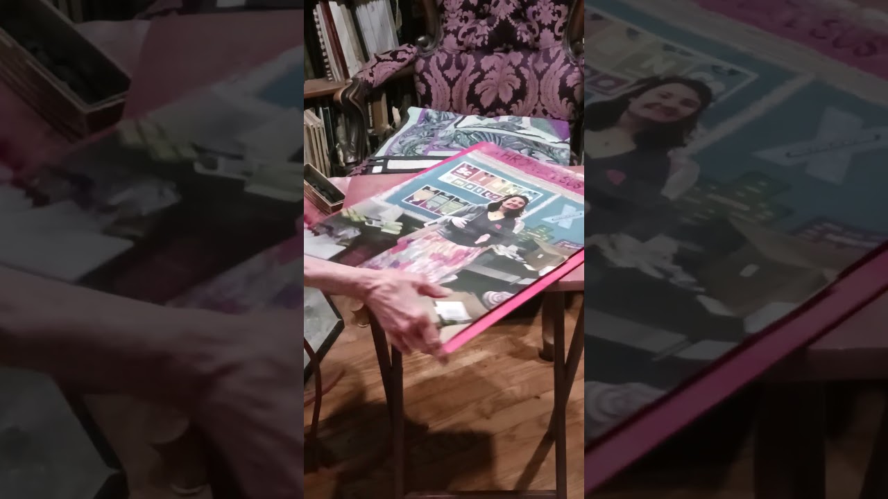 Ready to transfer the composition to the panel for a portrait.