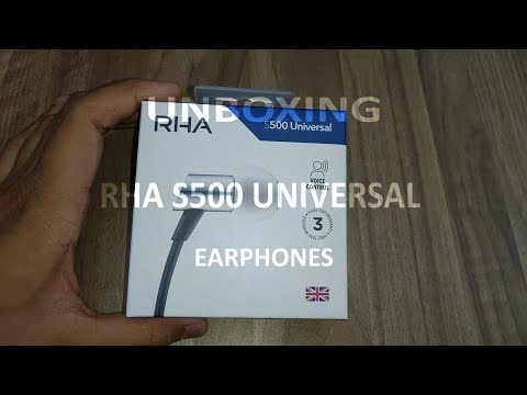 Unboxing :  RHA S500 Universal Earphones