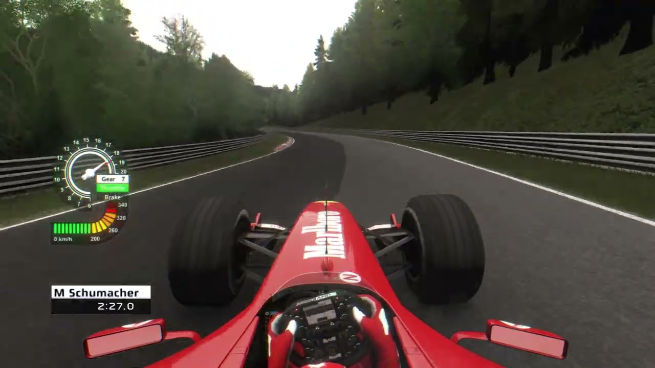 Michael Schumacher F1 Ferrari F2004 Nürburgring Nordschleife lap under 5 minutes