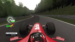 Michael Schumacher F1 Ferrari F2004 Nürburgring Nordschleife Lap Under 5 Minutes
