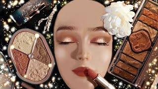 ASMR Festive Glam Makeup on Mannequin