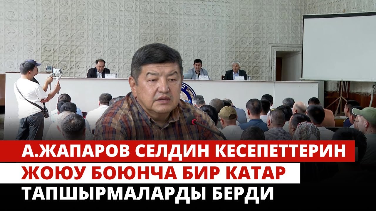 А.Жапаров селдин кесепеттерин жоюу боюнча бир катар тапшырмаларды берди