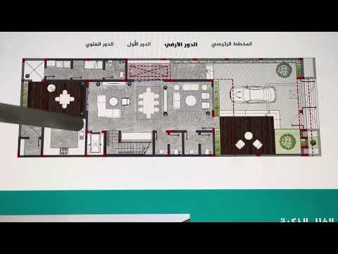 شرح تصميم مشروع تركواز فيلا من تصميم م صالح اللحيدان