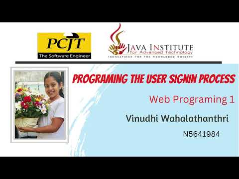 Web Project Task 03 | 1st Year | Java Institute | Vinudhi Wahalathanthri