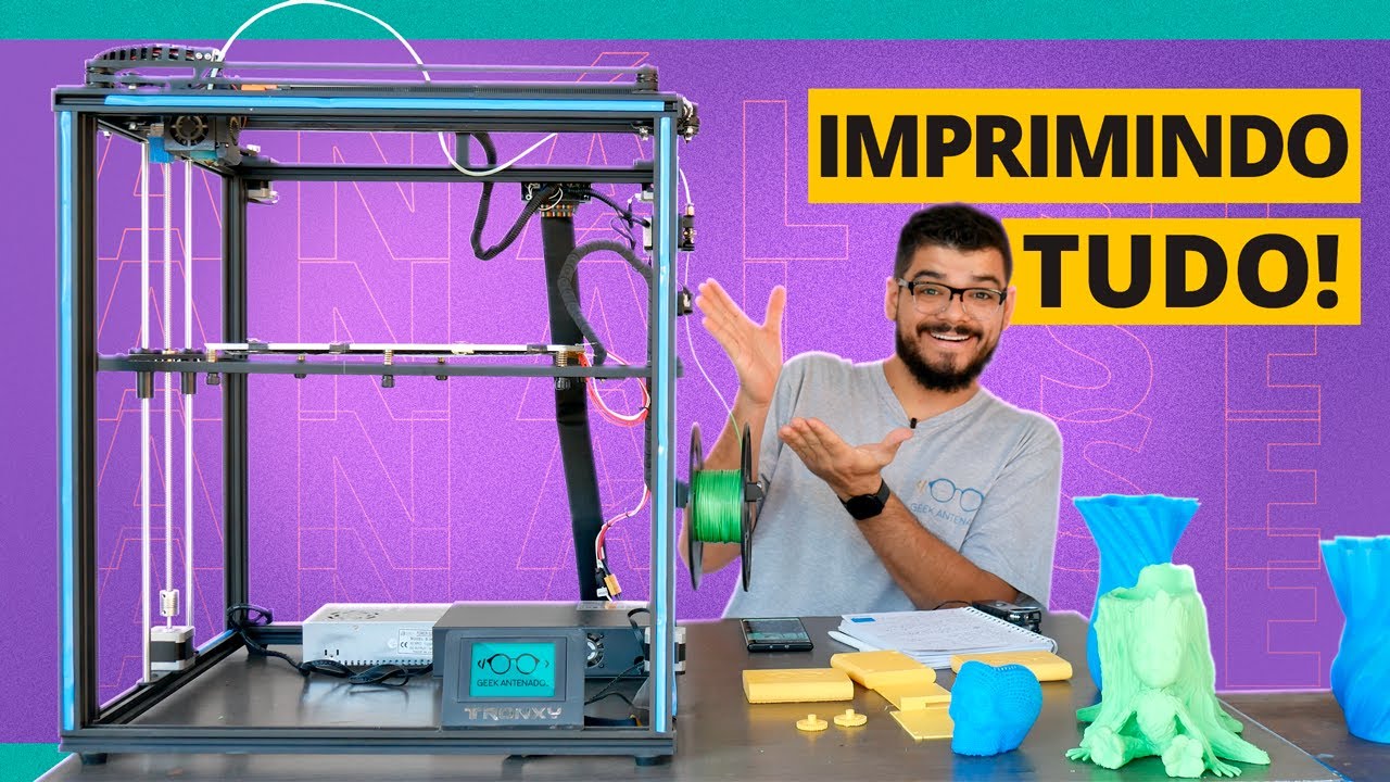 Essa Impressora 3D é FANTÁSTICA e NÃO FUI TAXADO! | Impressora 3D TRONXY  X5SA Review - YouTube