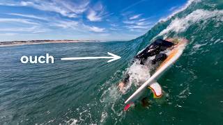 Chaos on the perfect beach break in FRANCE | RAW POV SURF SESSION