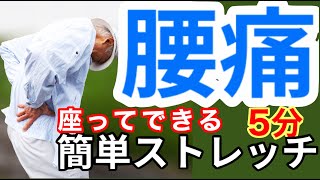 症状別③座ってできる「 腰痛ストレッチ2」5分でできる簡単ストレッチ 症状別③座ってできる「 腰痛ストレッチ2」5分でできる簡単ストレッチ