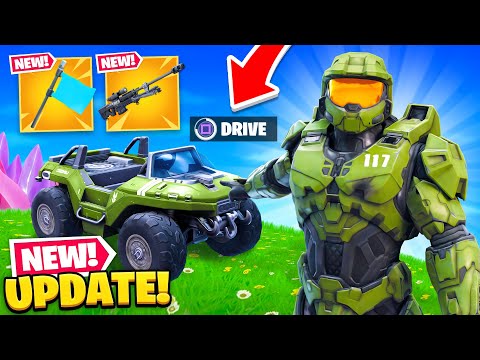 *NEW* HALO UPDATE in Fortnite! (Secret Skin, New Mode + MORE)