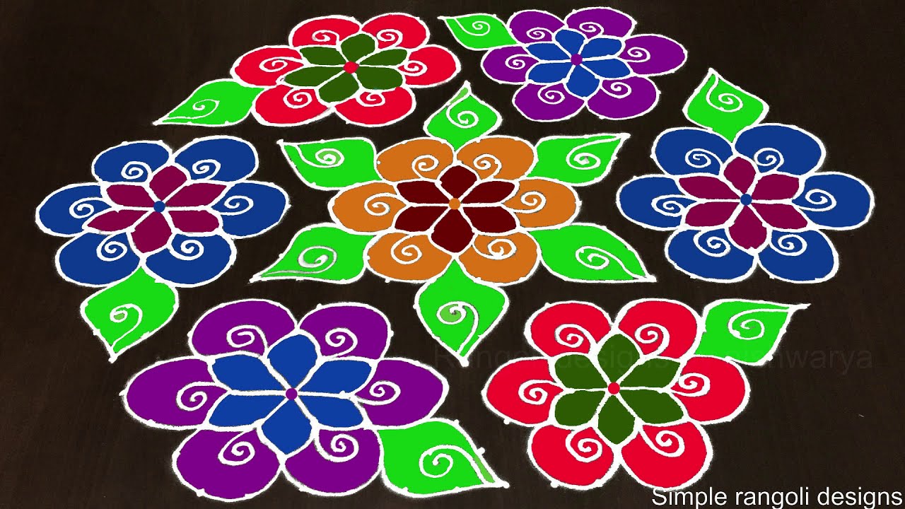 Happy New Year 21 to 11 Beautiful Rangoli | Kolam Design (2019 ...