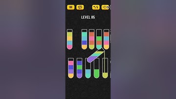 Water Sort Puzzle Level 85 Walkthrough Solution