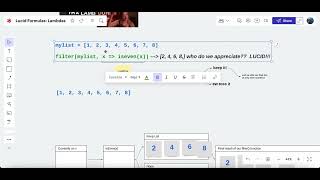 How to use lambdas in Lucid formulas