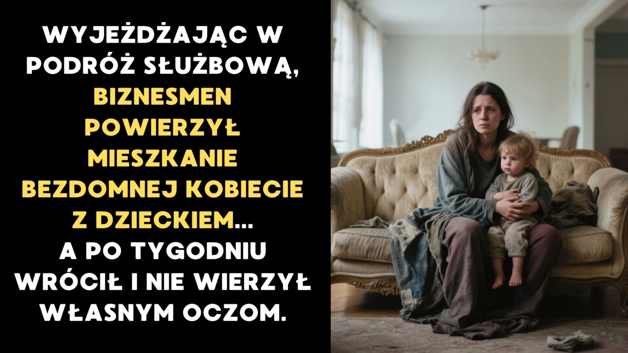 WYJEŻDŻAJĄC W PODRÓŻ SŁUŻBOWĄ, BIZNESMEN POWIERZYŁ SWOJE MIESZKANIE BEZDOMNEJ KOBIECIE Z DZIECKIEM