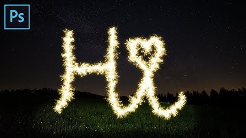 Sparkler Text Effect - Photoshop Tutorial