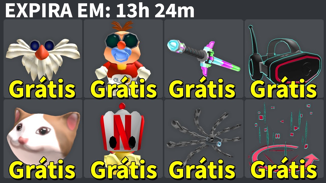 10 ITEM GRÁTIS PARA VOCÊ GANHAR AGORA NO ROBLOX (fácil e rápido) 