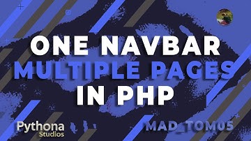One Navbar for Multiple pages in PHP