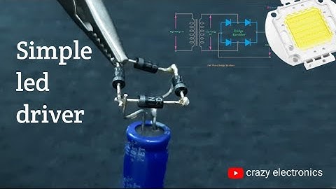 Simple Led drive using Bridge rectifier #electronics