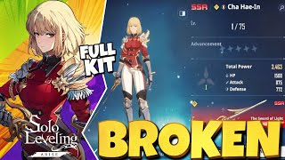 SHE IS A MUST GLOBAL REROLL CHA HAE-IN KIT IS BROKEN DEVS DONT TOUCH HER - Solo Leveling Arise