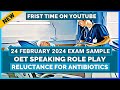 Oet latest exam speaking role play sample  reluctance for antibiotics  mihiraa